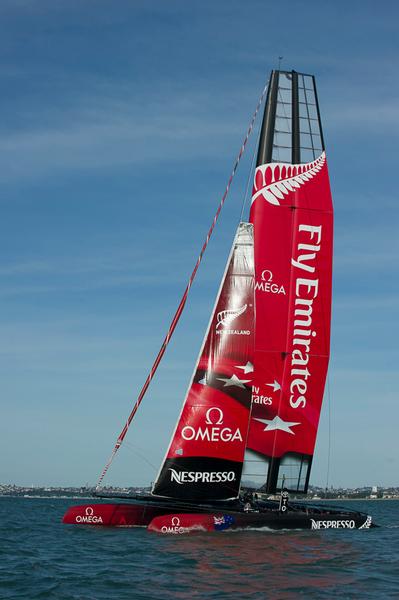Emirates Team New Zealand's AC45 catamaran